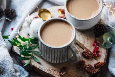 Recetas de postres: Gingerbread Latte con leche de nueces pecanas