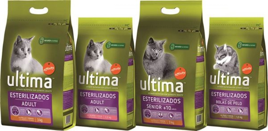Ultima de Affinity lanza una nueva variedad para gatos esterilizados a partir de 10 años.