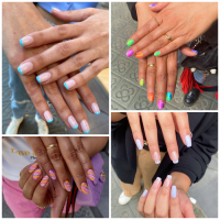 Manicura francesa a todo color. Tie-dye. Diseños minimalistas. Baby Boomer. ‘Mani-choc
