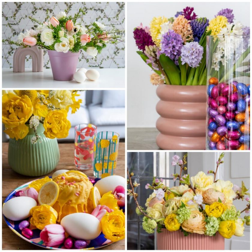 Decoraciones florales para la Pascua