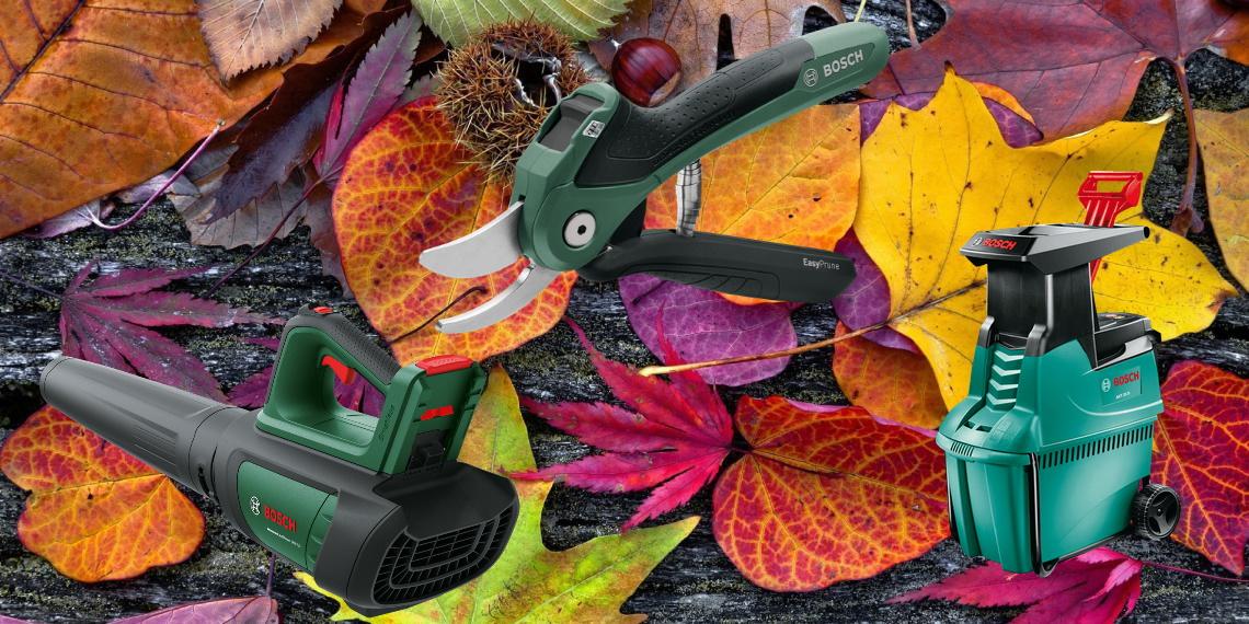 Bosch desvela las herramientas de jardín esenciales para el otoño