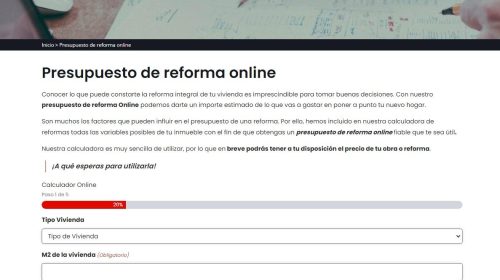 Te desgranamos un presupuesto estándar de una reforma