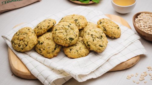 Galletas Anzac de espinacas