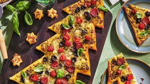 Receta de la Pizza Navideña