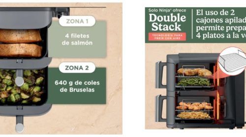 Vuelve a la rutina con recetas saludables y rápidas con la nueva Ninja Double Stack.