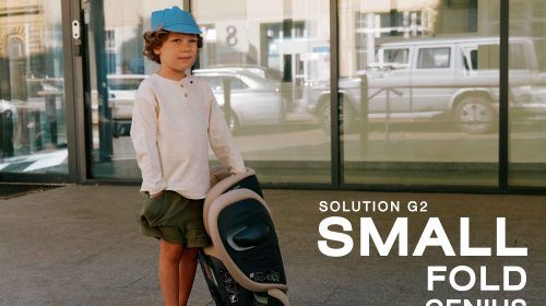 CYBEX PRESENTA SOLUTION G2, UNA SILLA DE AUTO QUE SE PLIEGA DE FORMA COMPACTA