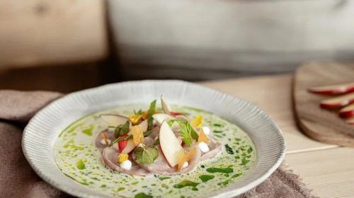 Recetas de cocina: Trucha alpina Cosmic Crisp®.