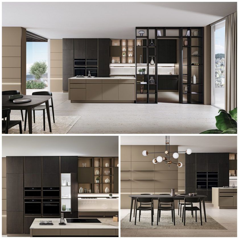 Veneta Cucine sorprende con una propuesta estética poco convencional.