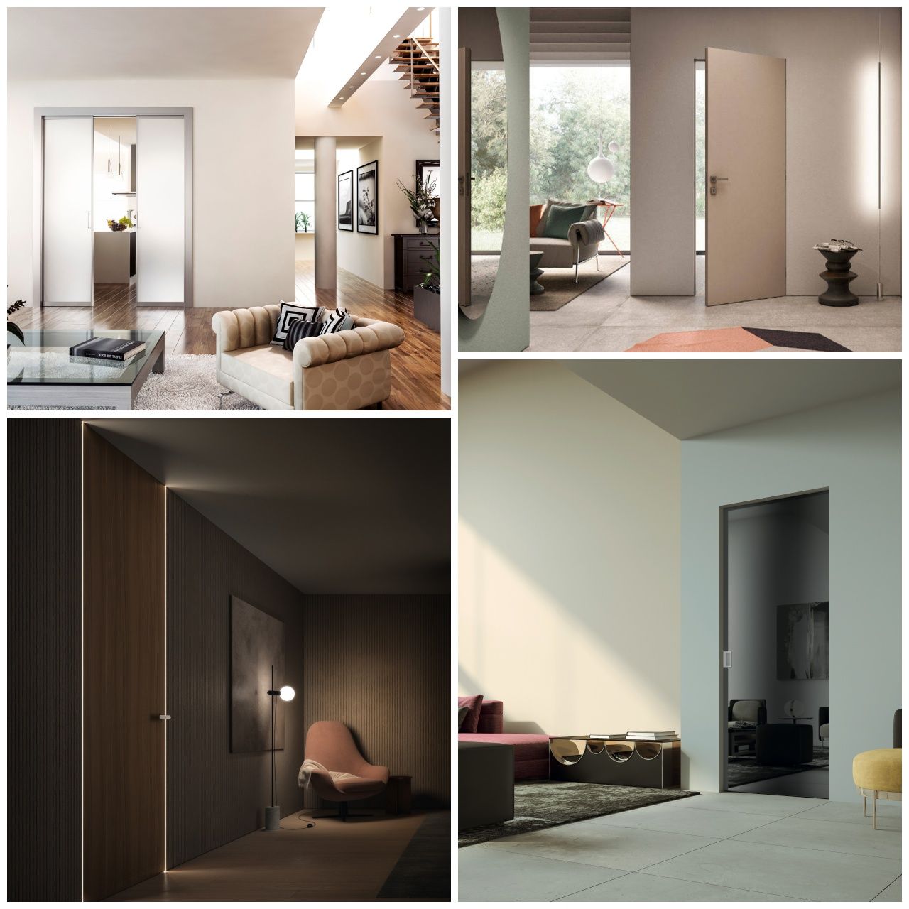 Las puertas al ras de la pared Scrigno.