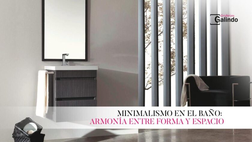 Minimalismo en el baño: armonía entre forma y espacio.