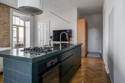 cocina verde himacs