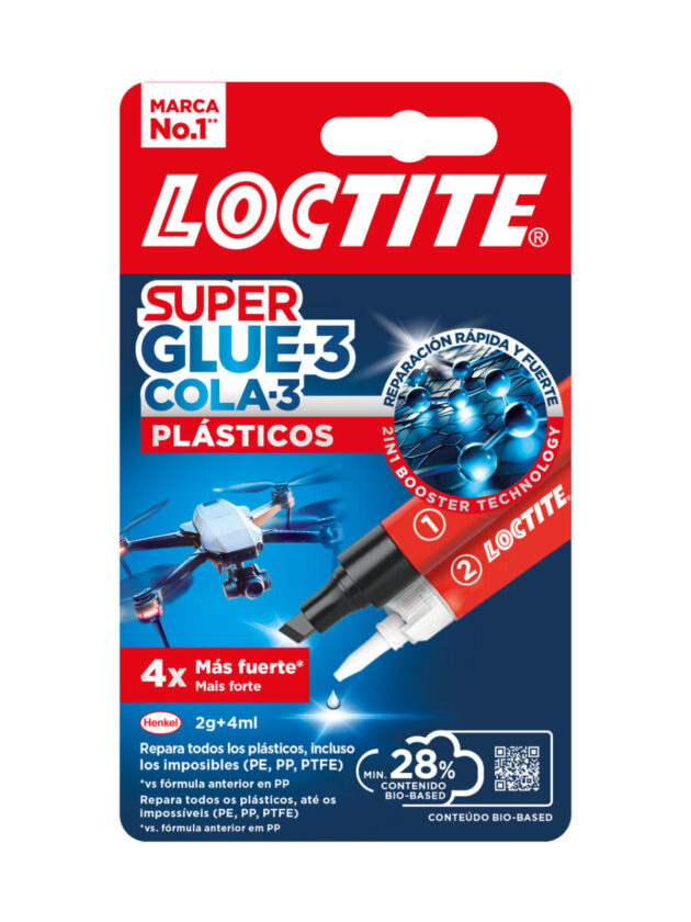 Loctite Plásticos: el pegamento que repara incluso los plásticos más difíciles.