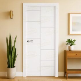 puerta lacada blanca