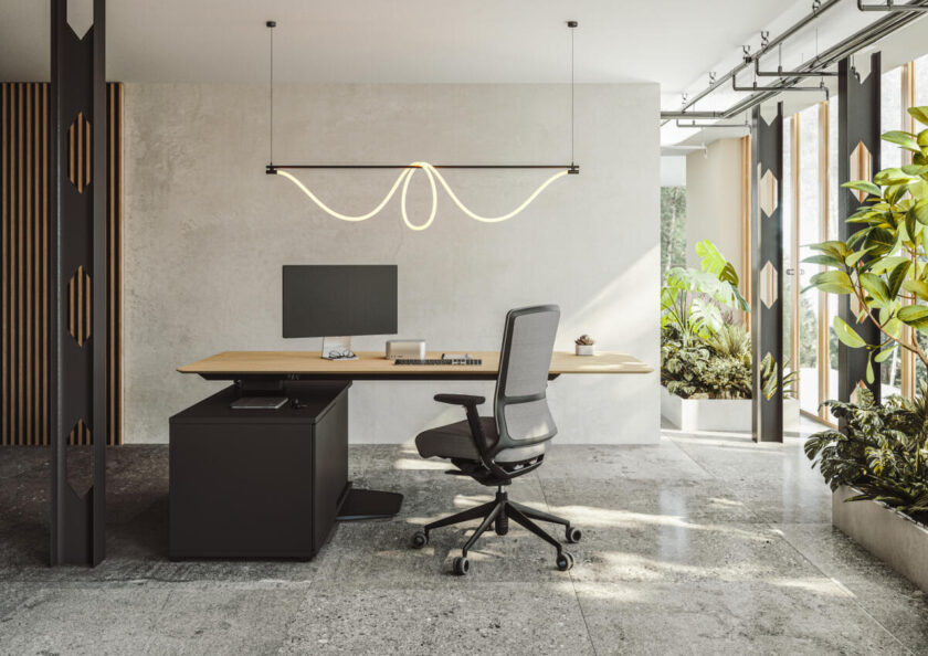 Precisión, arquitectura y excelencia en una mesa elevable.