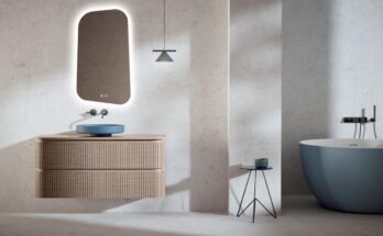 Colossus, volumen, textura y elegancia en el mobiliario del baño.