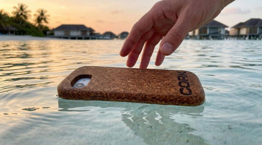 Una funda flotante para evitar la pérdida del móvil en el agua