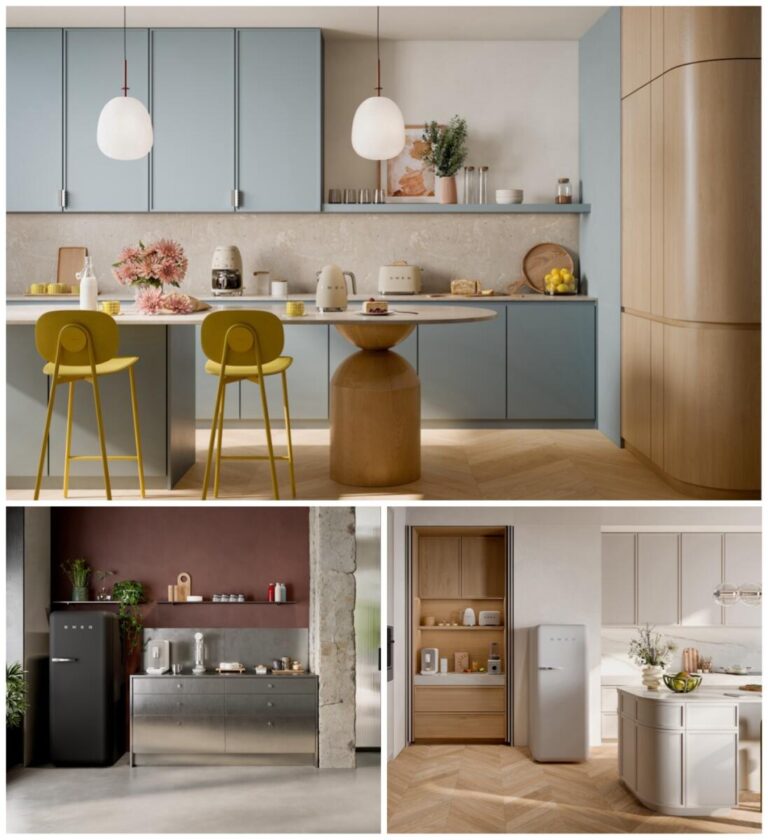 Las tendencias decorativas de la Cocina se extienden a sus electrodomésticos.
