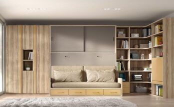 Camas abatibles modernas para transformar habitaciones pequeñas.