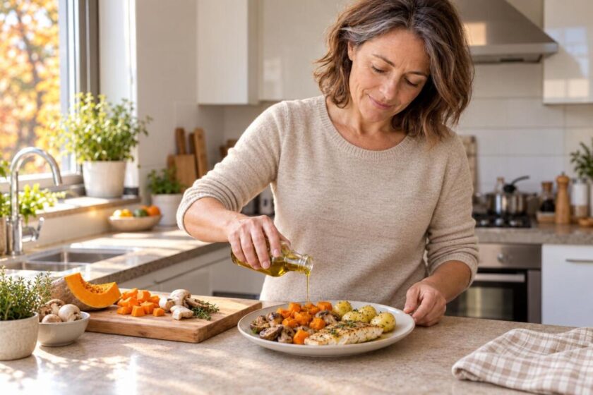MENOPAUSIA- comer lo mismo y ENGORDAR