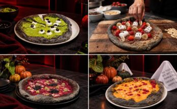 Recetas de pizzas negras para convertir tu cena de Halloween en un plan de miedo